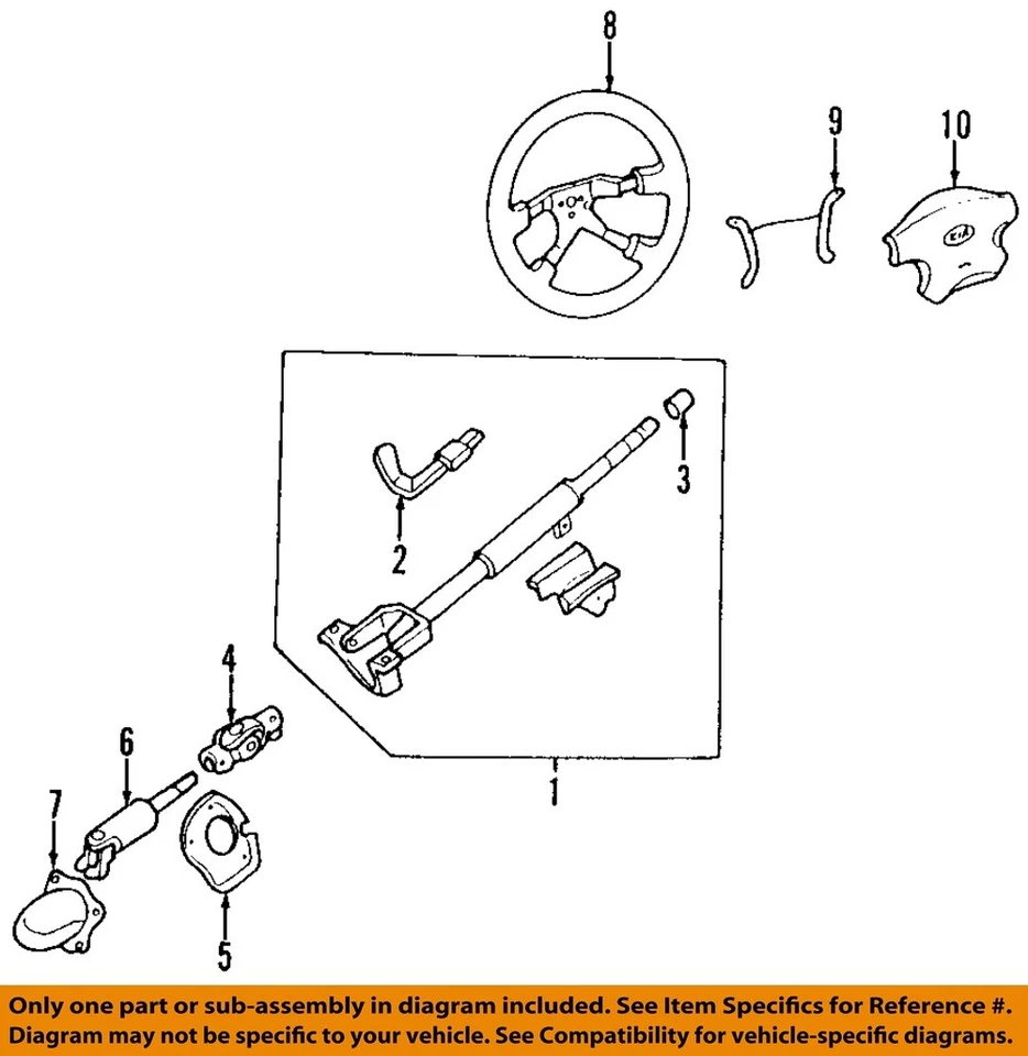 Columna de dirección usada se adapta a: Kia Optima 2004 cambio de piso AT con lámparas antiniebla grado A Foto 3 de 4