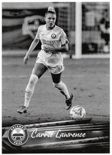 2021 Parkside NWSL Premier Edition CARRIE LAWRENCE BLACK & WHITE Rookie Card #16. rookie card picture