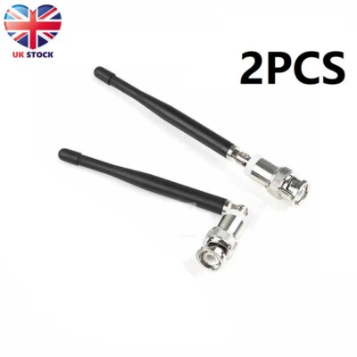 2Pcs BNC Antenna For Shure Wireless Microphone SLX/UC/U4D/U4S/UB 600-900MHz