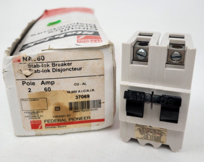 #ad #ad NA260 Stab lok Federal Pioneer 60 Amp Circuit Breaker Next Day Option New $109.99