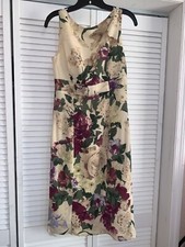 VALENTINO SHEATH SHIFT DRESS FLORAL BOW US 8