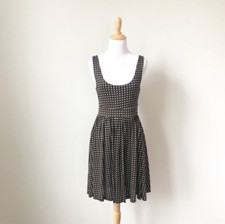 Alice + Olivia Brown and white Polka Dot Tank Mini Dress