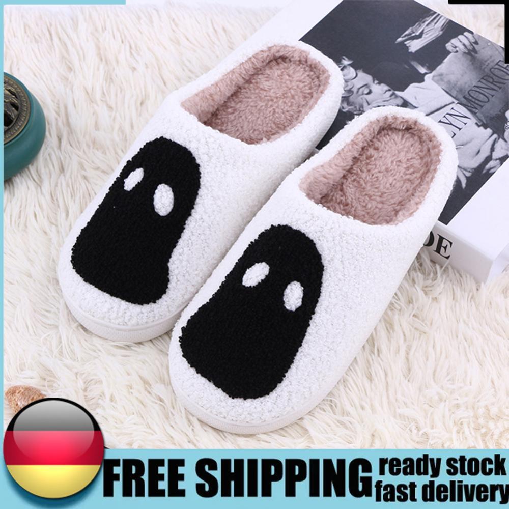 APL Halloween Fantasma Peluche Pantofole Morbide Pelose Pantofole Spettrali per Inverno