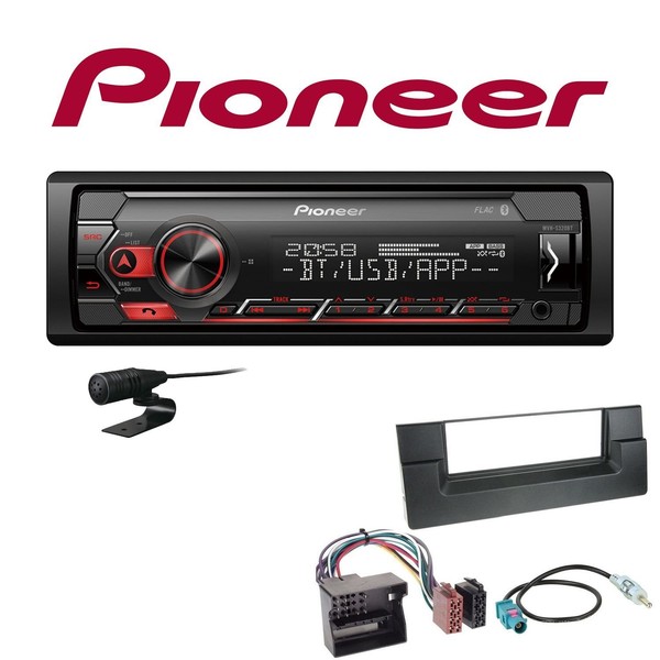 Pioneer 1-DIN Bluetooth Autoradio Android USB FüR BMW X5 2000-2006 Schwarz-image