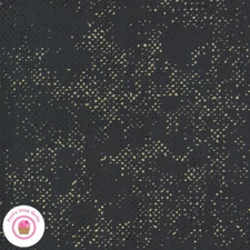 Moda DANCE IN PARIS SPOTTED 1660 160M Black Gold Dots ZEN CHIC Quilt Fabric