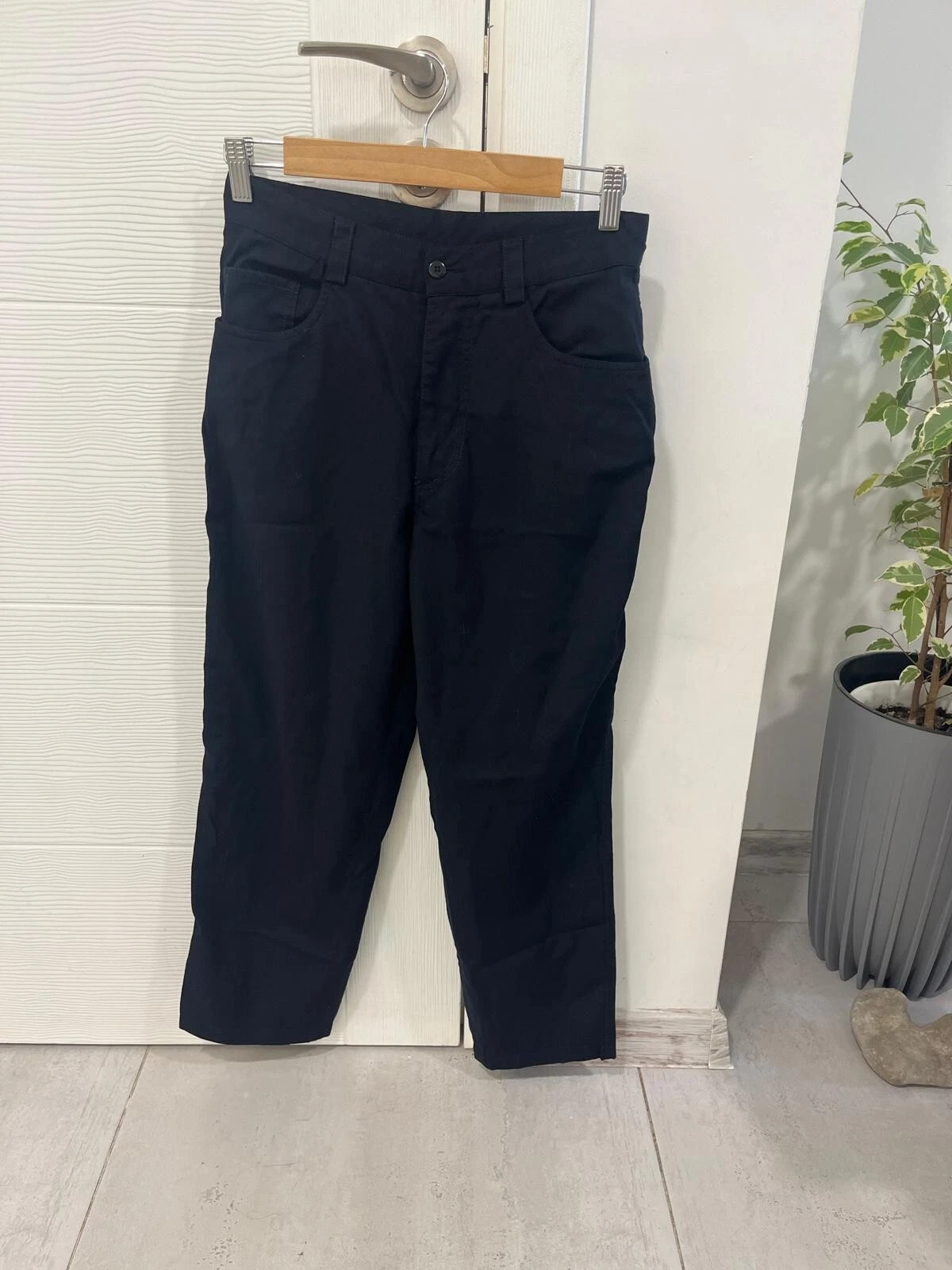 Versus Versace pantalone nero vintage anni 90 Y2k lana vergine made in Italy taglia W30 IT44