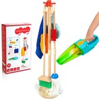 Kids Cleaning Set with Electric Vacuum Cleaners Pretend Play Housekeeping Set.