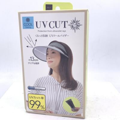 Needs UV Cut Protection From Ultraviolet Rays Hat 13cm (Grey)