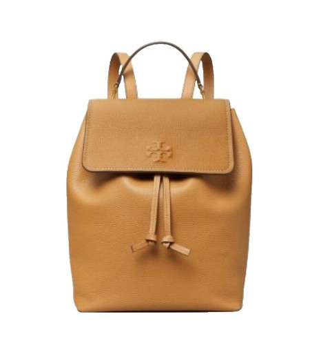 Tory Burch Britten Leather Large Backpack - Tan | eBay display picture 2