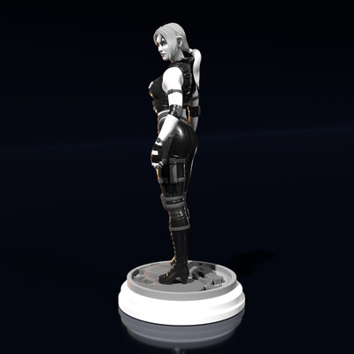 Sonya Blade - Mortal Kombat 9 - Fan Art Figur - 3D Resin Print 120mm / 82mm Bust