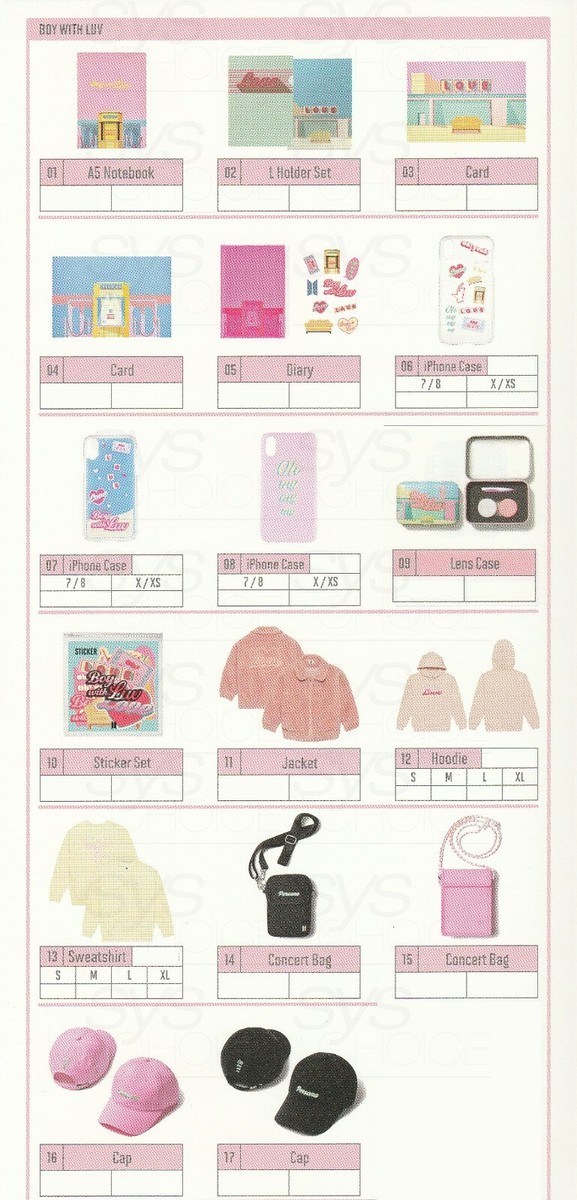 BTS POP-UP HOUSE OF BTS Official MD BOY WITH LUV Ver + Tracking