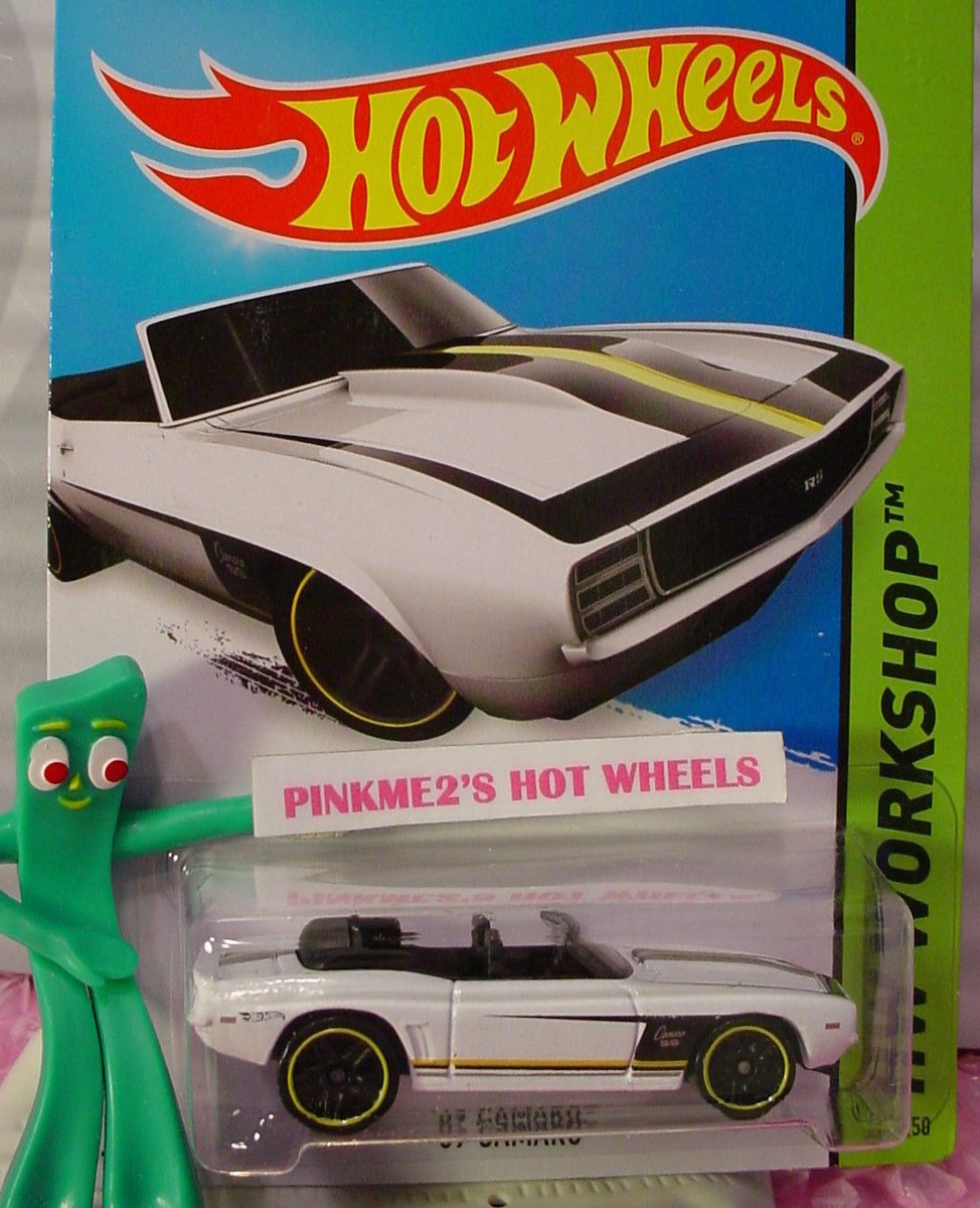 2015 Hot Wheels '69 Chevy CAMARO SS Convertible #241☆White☆Then