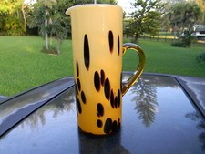 VETRI ARTISTICI BROCCA VETRO ARTISTICO MARRONE SU MARRONE BEAUTY ALTEZZA 10,5' MADE IN ITALY