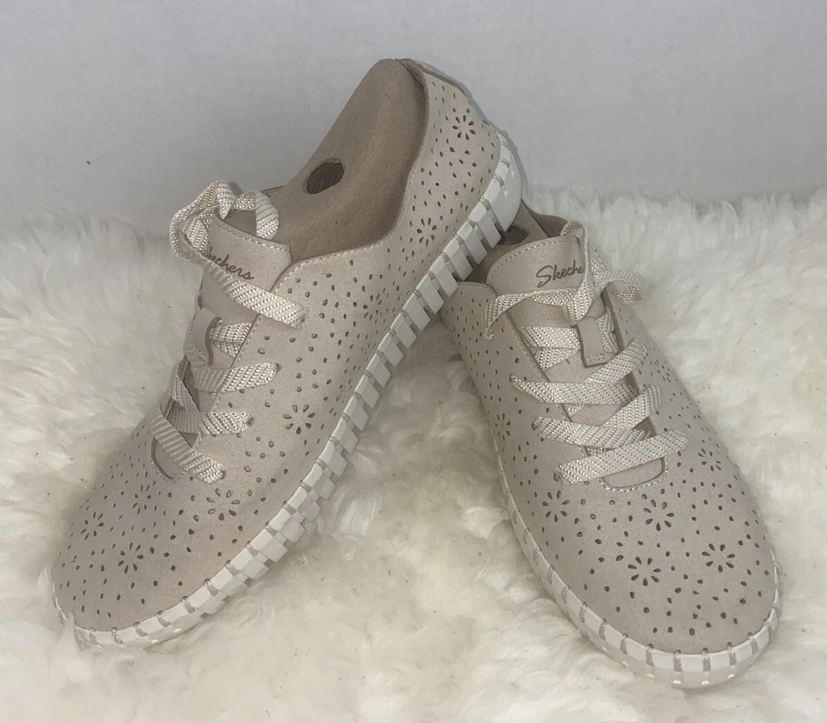 Skechers memory foam beige new arrivals