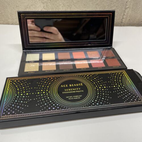 Ace Beaute Serenity Eyeshadow Palette 12 Colors Mirror  (A2FE). Fast Shipping! - Picture 1 of 4