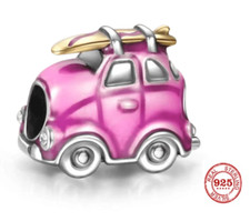 Charms Anhänger Bead Campingmobil Rosa 925 Sterling Silber