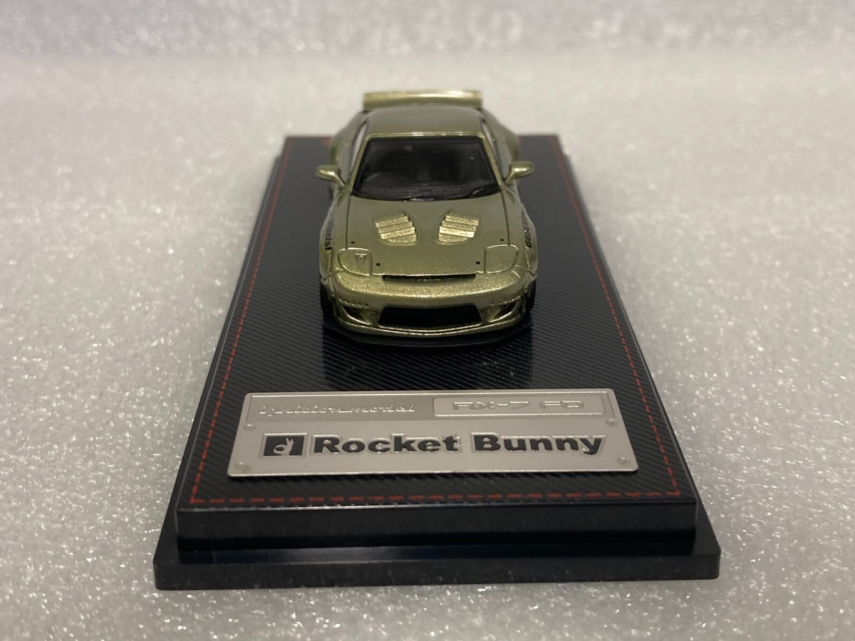 自動車 ignition model Rocket Bunny RX-7 FD 1/64 Ignition Model 1:64 Mazda RX-7 FD3S Rocket Bunny in White