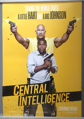 Cinema Poster: CENTRAL INTELLIGENCE 2016 (One Sheet) Dwayne Johnson Kevin Hart