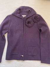 1 2 3 un deux trois Jacke, Wolle, Lila, 36-38, M, Boucle, Lagenlook 1a Zustand,