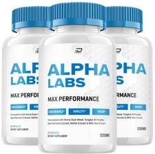 (3 Pack) Alpha Labs for Men Capsules - AlphaLabs Vitamin Complex Pills, Natural