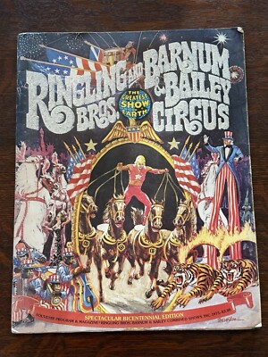 Vintage 1975 Ringling Bros Barnum & Bailey Circus Souvenir Program