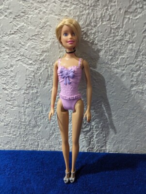 Mattel 2015 Barbie Articulated Pink Blonde Doll - Made in