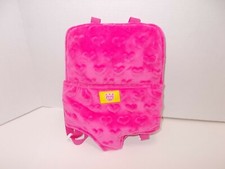 Build A Bear Pink Hearts Backpack Carrier Adjustable Straps Travel Accessory