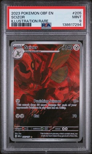 Scizor 205 PSA 9 Obsidian Flame