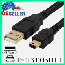 Lowest-$0.99EA 5 Feet Mini USB Cable USB 5Pin to USB 2.0 Male Data Sync Charging
