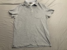 Banana Republic Men  s Gray Performance Pique Polo Men's Sz Large