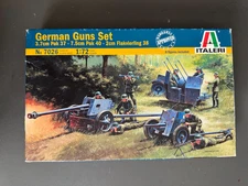 Italeri Kit #7026 1/72 Scale German Guns Set Model Kit Open Seal