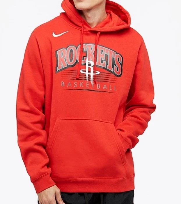 NWT NIKE NBA BASKETBALL HOUSTON ROCKETS FLEECE HOODIE RED BV0927-657 MEN Sz L