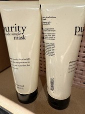 Philosophy Purity Made Simple Deep Clean Mask 8oz X 2 16oz TOTAL  Gift