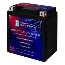 Mighty Max YTX7L-BS Battery for Honda Yamaha Kawasaki Motorcycle ATV Battery