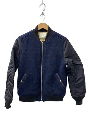 Victim Flight Jacket/M/Wool/Nvy/Vtm-13-B-127 3876
