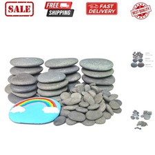 120PCS Painting Rocks, DIY Rocks Flat Smooth Kindness Rocks for Arts, Craft...
