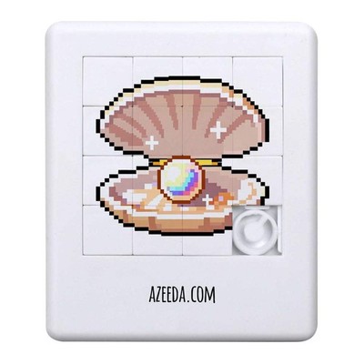 Schiebepuzzle ''Pixel Pearl in der Muschelschale'' (PZ00042953)