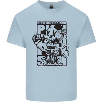 Pick Your Poison Bier Alkohol Skelett Schädel Kinder T-shirt Kinder