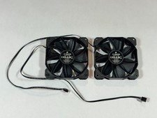 2x Corsair 120mm Fan, 4 Pin Power Plug, 12V DC 0.30A, Black RWF0050 31-006456