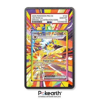 Jolteon ex 153/131 - Case mit erweitertem Artwork für Grade Cards Case