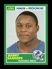 1989 SCORE #257 BARRY SANDERS RC LIONS