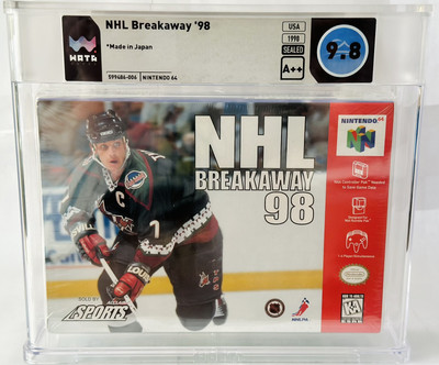 NHL Breakaway '98 N64 WATA 9.8 A++ Graded New Sealed (Not CGC VGA) Top pop  