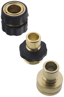 Erie Tools Garden Hose Quick Connect Kit with Nylon Grip