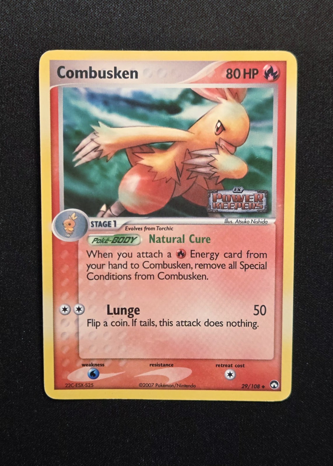 Combusken 29/108 Reverse Holo Stamped 2007 EX Power Keepers Pokemon TCG