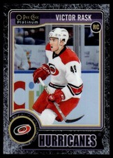 2014-15 O-Pee-Chee Platinum Black Ice Victor Rask Rookie 04/25 Carolina