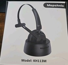 Bluetooth Headset, Wireless Headphone with AI Noise-Canceling Microphone On Ear