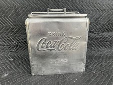 Very Rare Stainless Steel Six Pack Coca Cola Picnic Cooler Made By Action MFG.