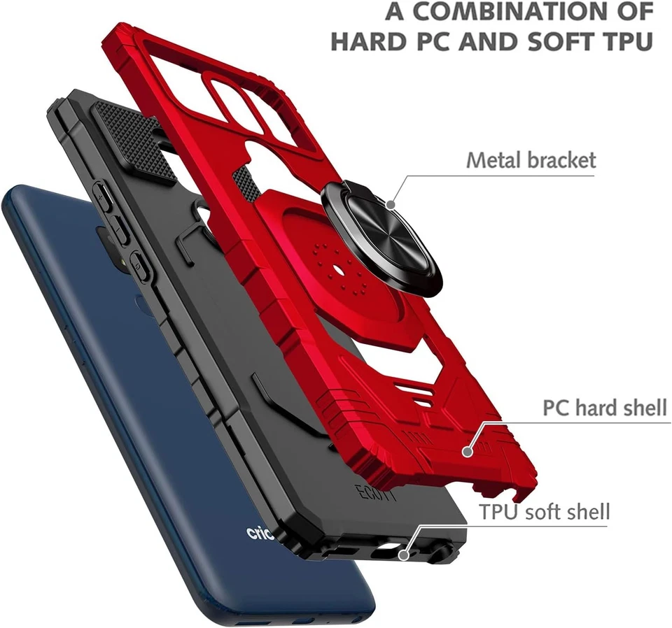 Tempered Glass / Robotic Hybrid Cover Phone Case For Sharp Rouvo V STTM21VAPP - Image 3 of 4