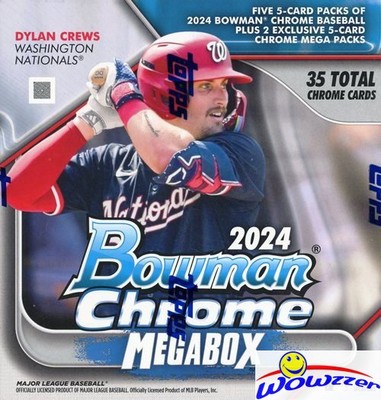 2024 Bowman Chrome Baseball EXCLUSIVE Factory Sealed MEGA Box-35 Mint Cards!
