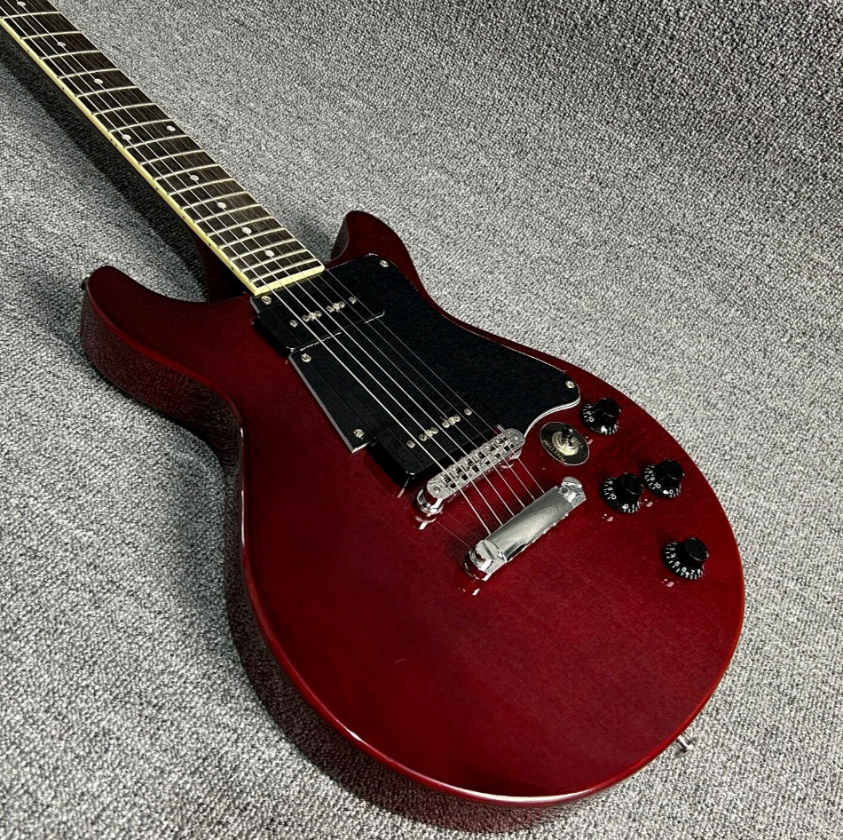 Electric Guitar Rosewood Fretboard Mahogany Body Tune-O-Matic Bridge